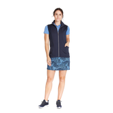 Azure Sky Curved Mesh Full Zip Vest